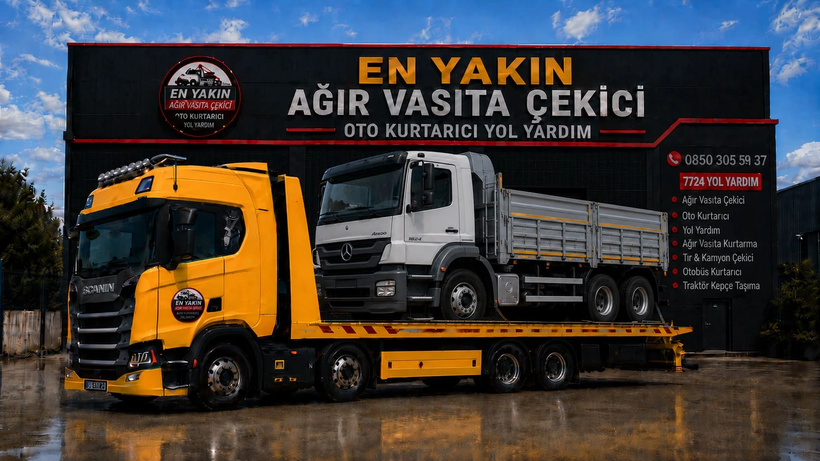 En Yakın Kamyon Taşıma Kamyon Kurtarıcı