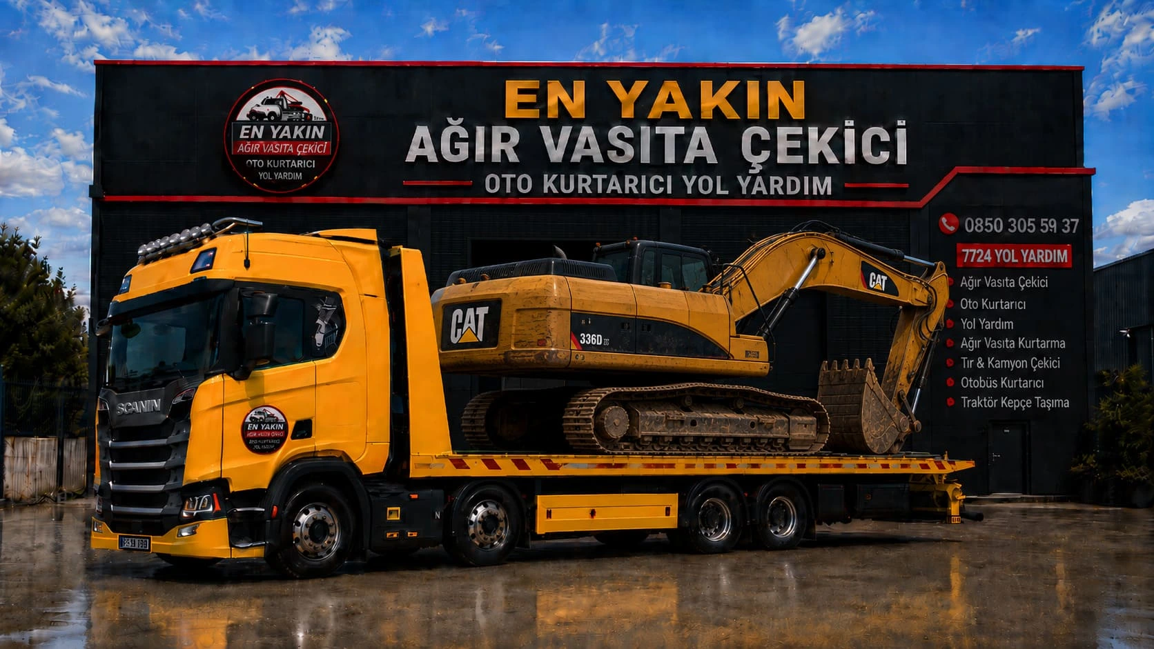 Eskavatör Loder Bobcat İş Makinesi Kepçe Taşıma
